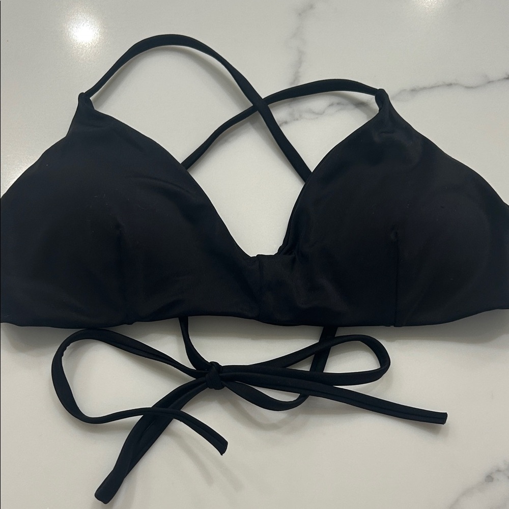 RVCA Black Cross-Back Bralette